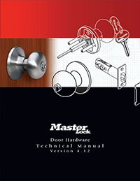 Master Lock Door Hardware Manual