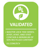 1100 Series UL Environment logo 50% recycled content