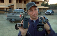 Truck Bed Security: Mike Rowe showing truck bed security products