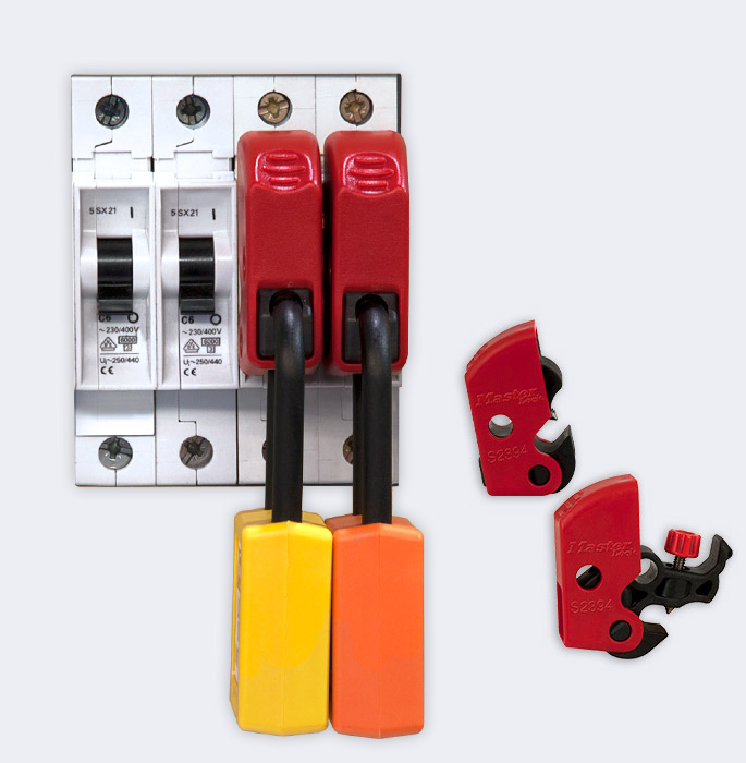 Set of 4 Universal Miniature Circuit Breaker MCB Lockouts Safety Device 