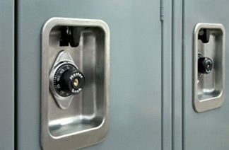 Built-in ADA compliant locks in use