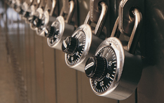 Locker Locks: Combination locks on lockers