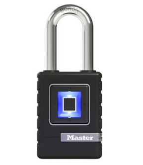 Master Lock Biometric Padlock.