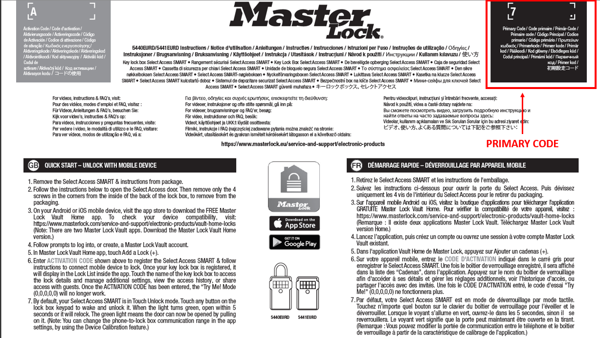 4400D Bluetooth® Padlock