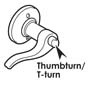 Thumbturn/T–turn