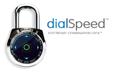 Kombinations-Vorhängeschlösser: dialSpeed