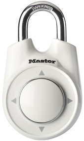 Cadenas à combinaison programmable Wide One ™ de 55 mm, blanc