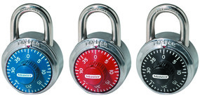 Cadenas à combinaison fixe prédéfini de 48 mm de large;  couleurs assorties