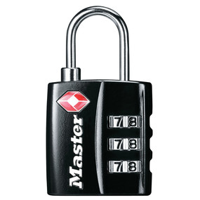 Colors May Vary Wide Master Lock 4684T Set Your Own Combination TSA Approved Luggage Lock 1-3/8 in 