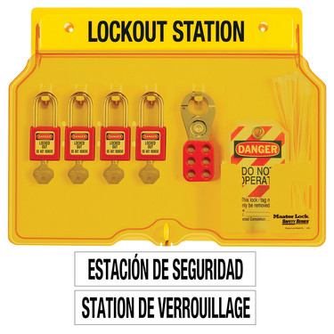 5 Locks Complete with Accessories incl *NEW* Lockout Tagout Station 