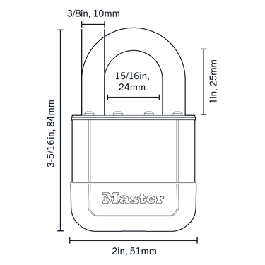 PK5KAD Laminated Padlock | Master Lock
