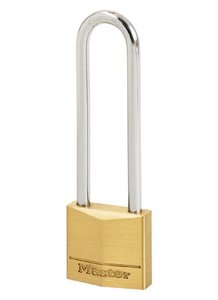 Master Lock 130EURDLJ 30mm Brass Padlock Long Shackle