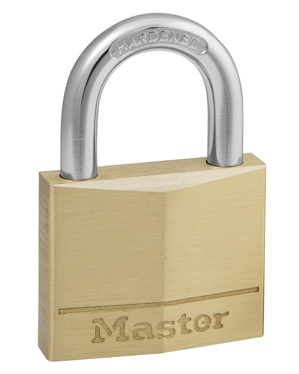 Master Lock 140EURSIX Lot de 6 Cadenas à Clé en Laiton, Doré, 6 x 4 x 1,3  cm