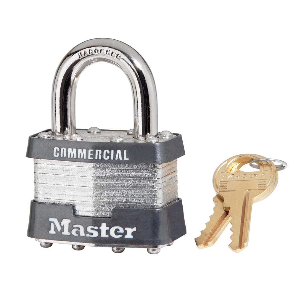 Master Lock 10d 1 Wide Laminated Steel Warded Padlock for sale online 