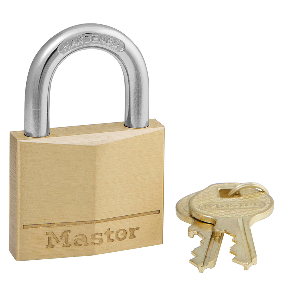 Solid Brass Body Padlock Sheds Garages High Security Lock Trailers and More Master Lock Padlock Best Used for Storage Units 