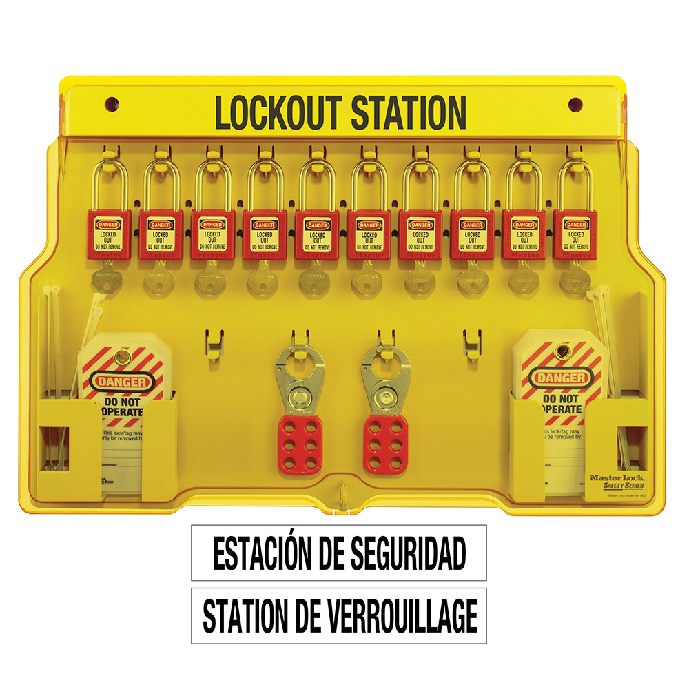 4-lock Master Lock ml1482 Lockout Station 