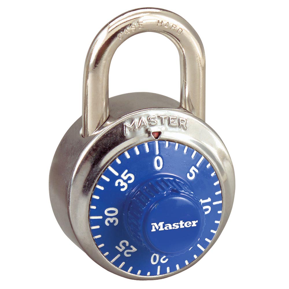 Master Lock Candado de combinación de candado de casillero, 3 unidades  (paquete de 1), los colores pueden variar y cerradura de combinación de