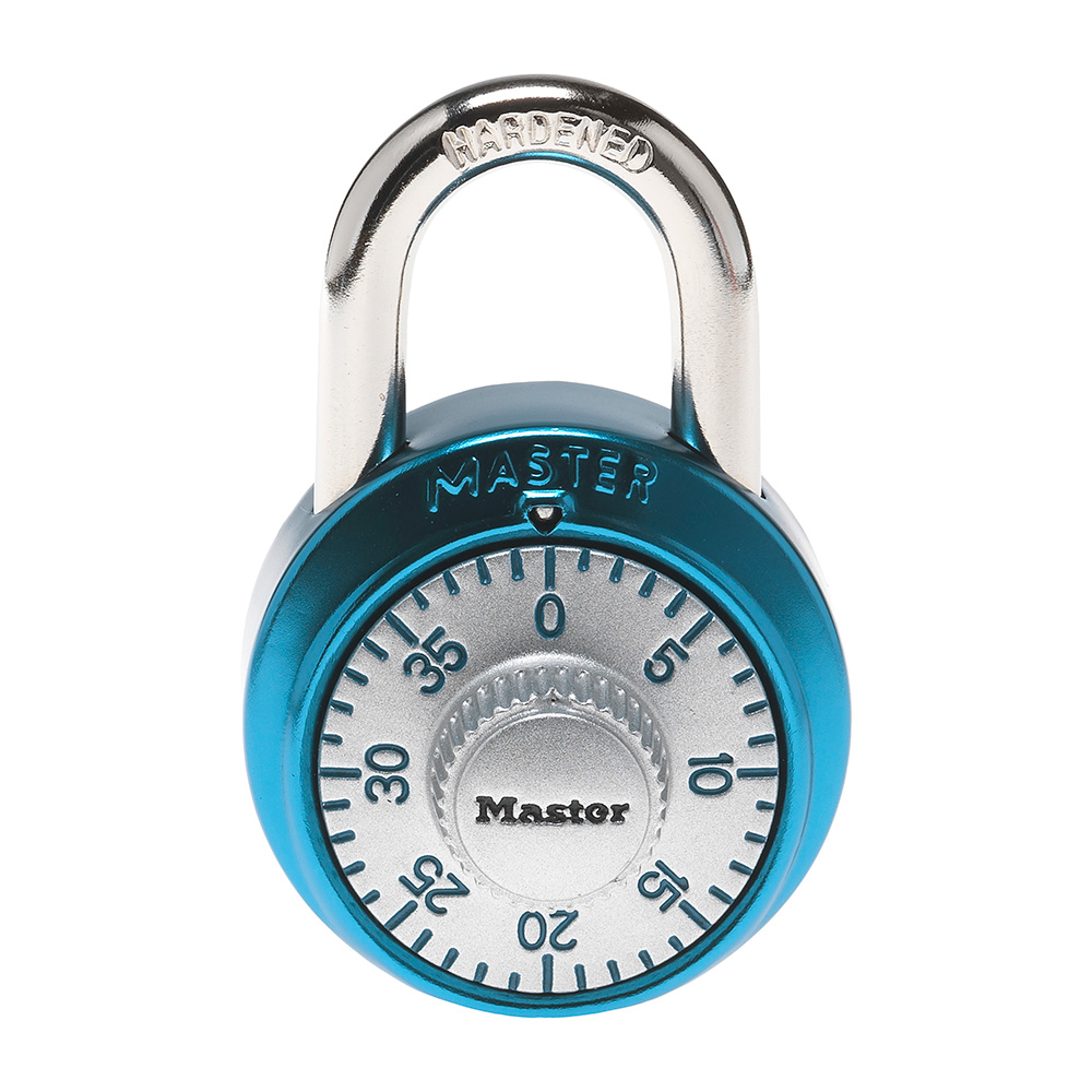 Master Lock 1500iD Locker Lock – Set Your Own Directional Combination, Blue