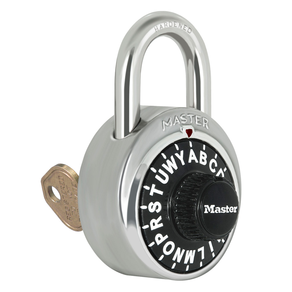 Master Coded Lock 50mm With Round Fixed Dial Combination Padlock Defender U8D4 