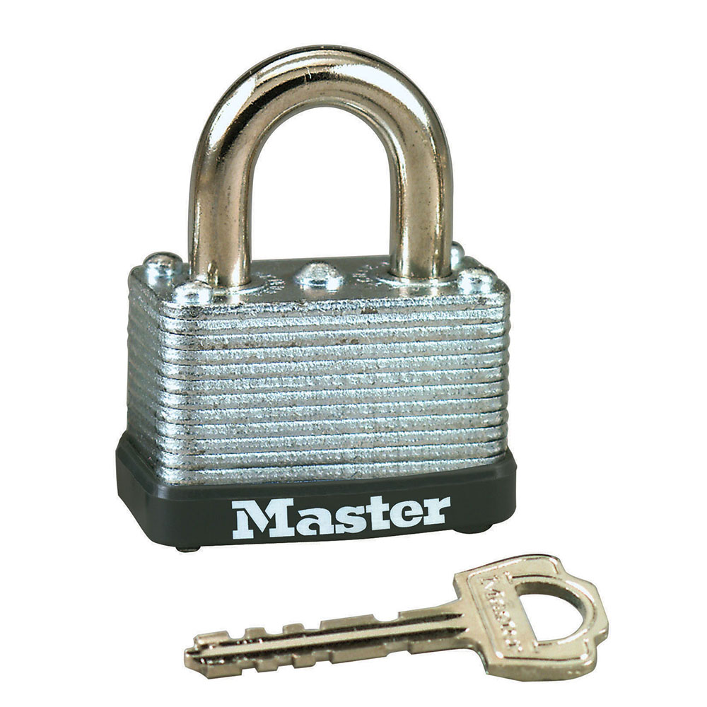 Lock Set by Master 37KA Keyed Alike Shrouded Laminated Padlocks New lot of 10 