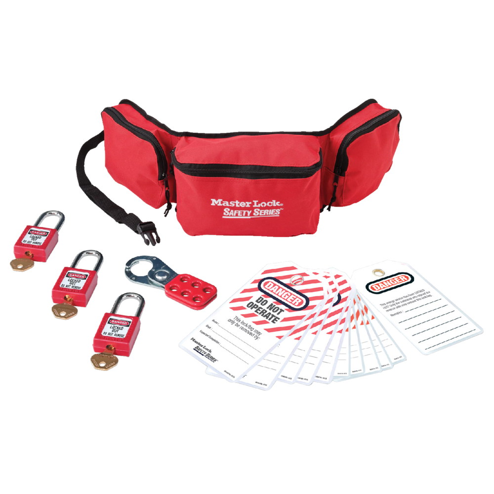 Lockout Tagout LOTO Waist Pouch Personal Kit Lockout Safety Equipment 