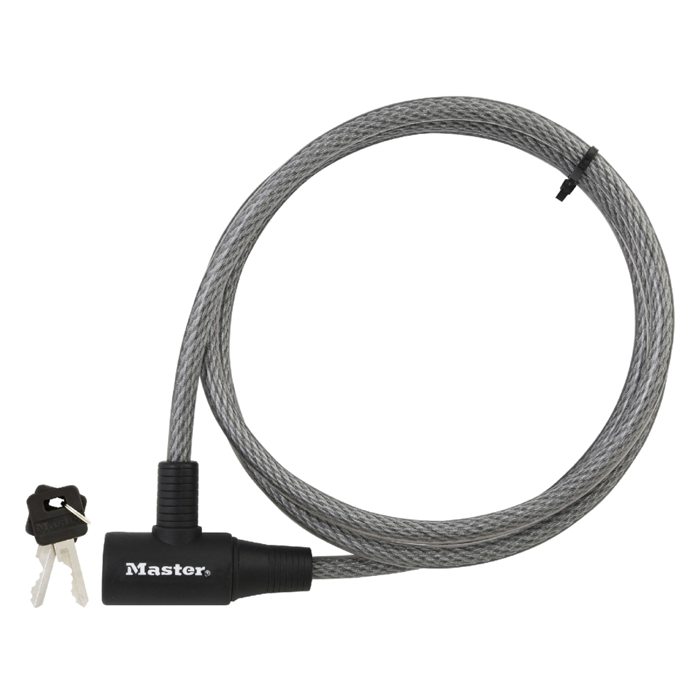Master Lock Keyed 8126d 6ft Bicycle Lock 8mm Cable for sale online 