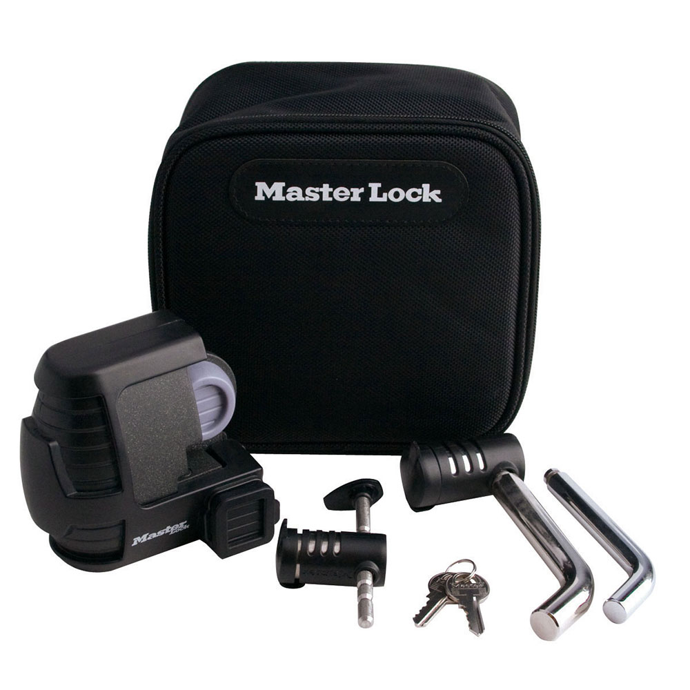 Master Lock Chrome Plated Keyed Alike Trailer Coupler Locks 377KA-2 Fits 1-7/8 and 2 Couplers - 2