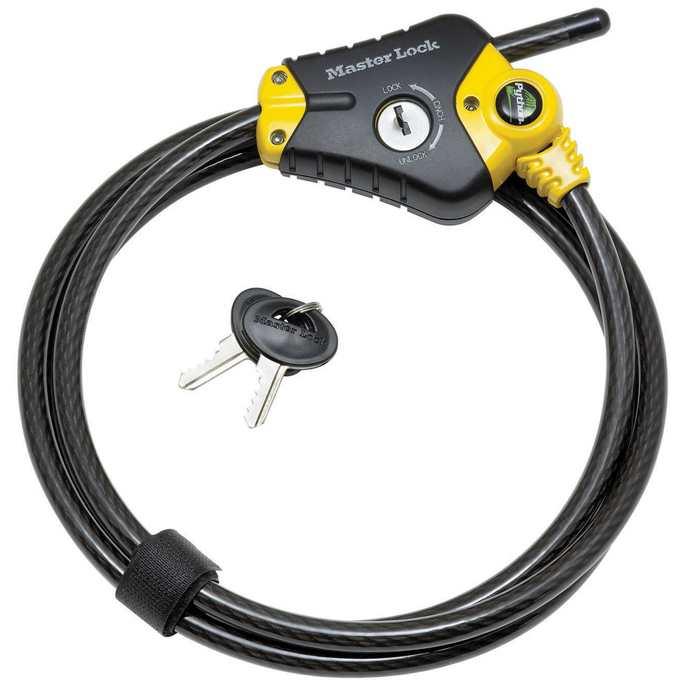 Master Lock 8428DPS Python Adjustable Locking Cable 6-Foot