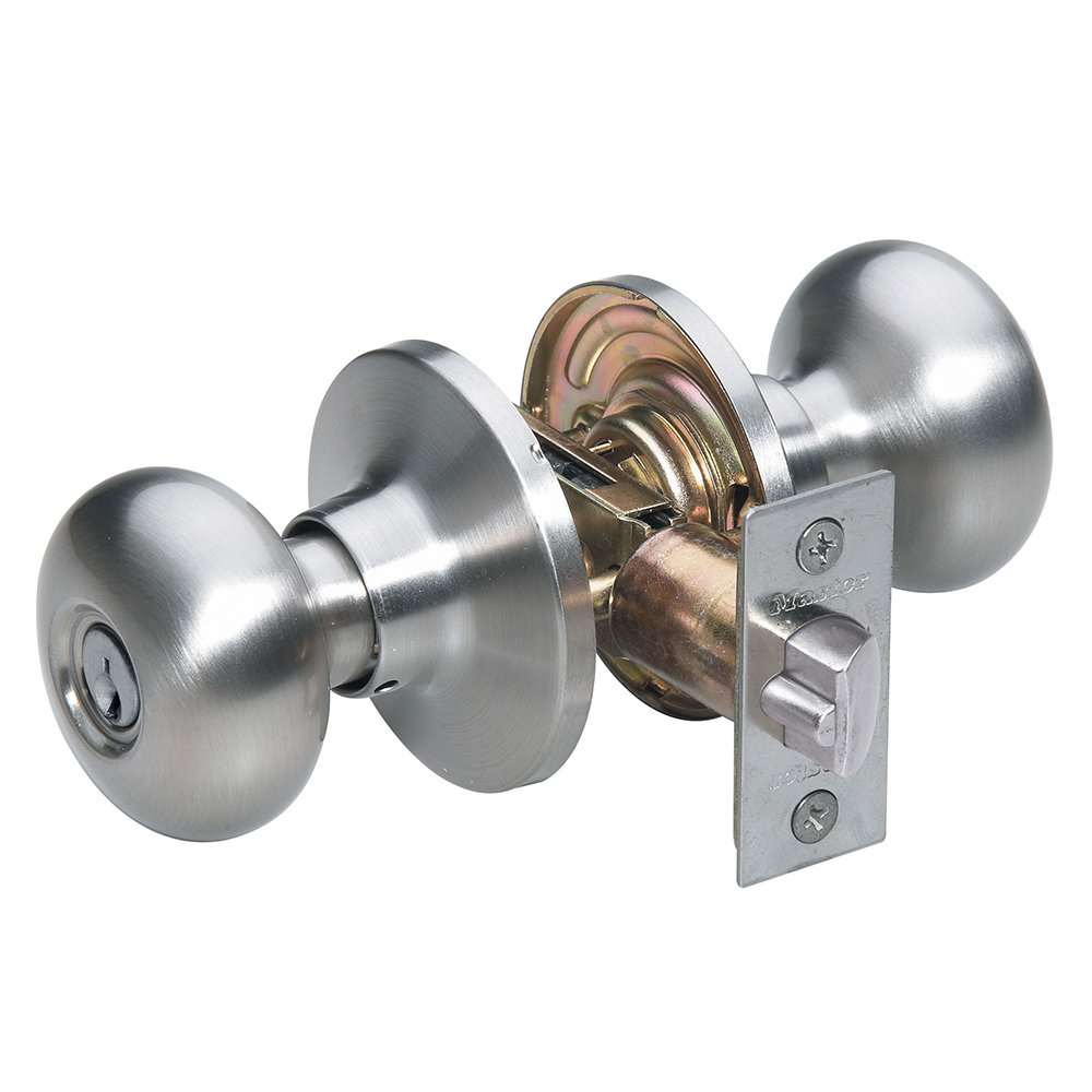 front door handle with lock