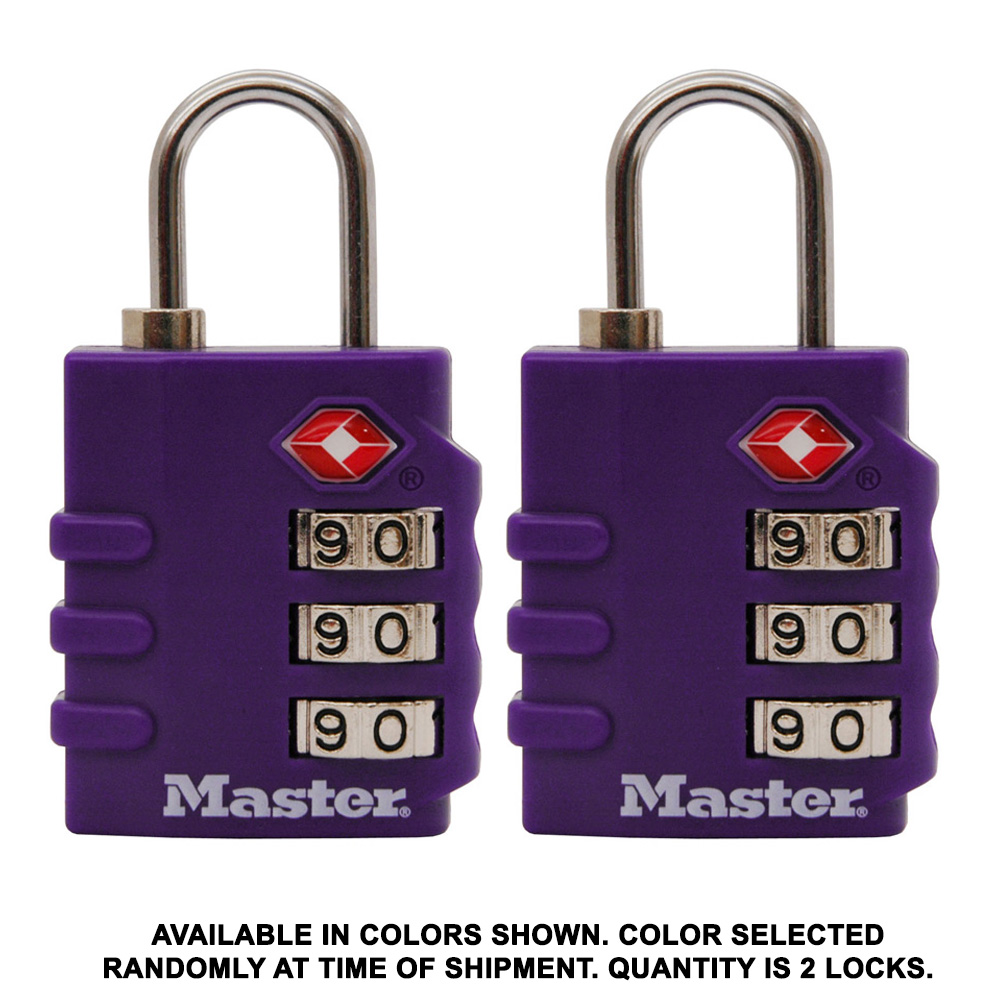 Master Lock TSA Luggage Combination Lock, 4 Dials