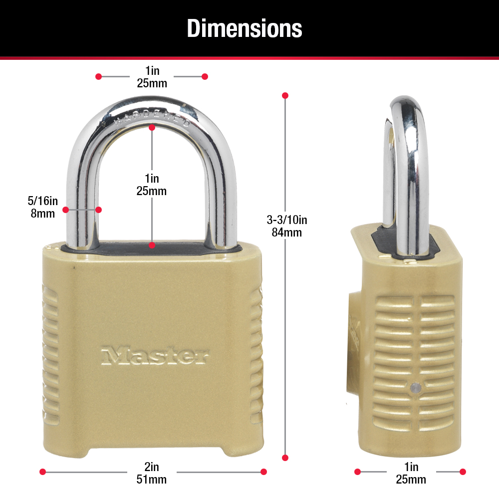 2 Master Lock Set Your Own Combination Padlocks 875dlf for sale online