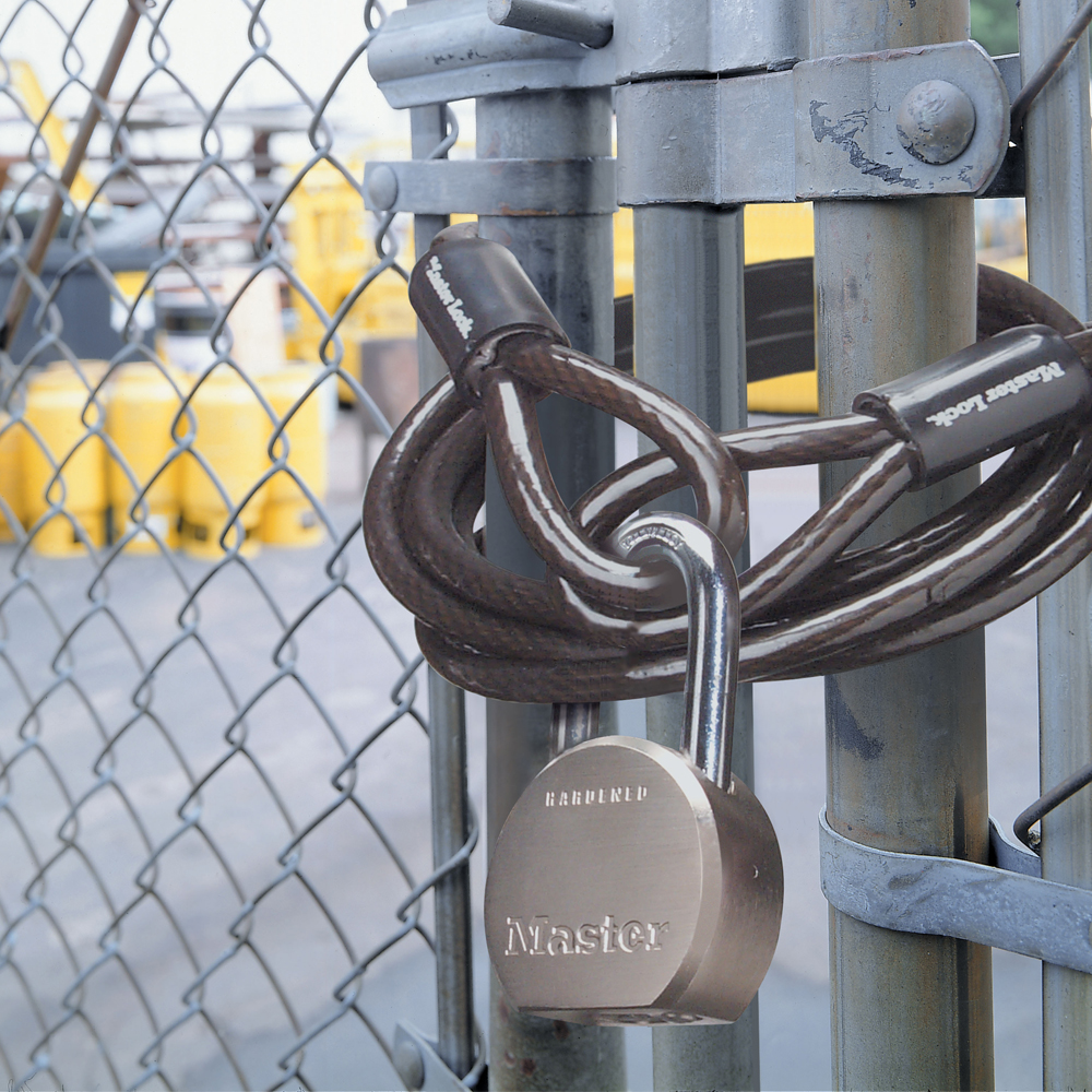 Master Lock Padlock, Solid Steel Lock, 2-1/2 in. Wide, 930DPF