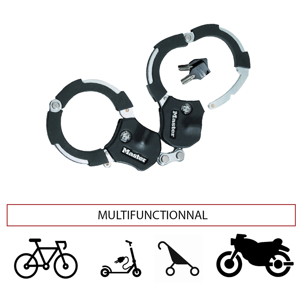 master lock street cuff motorcycle lock
