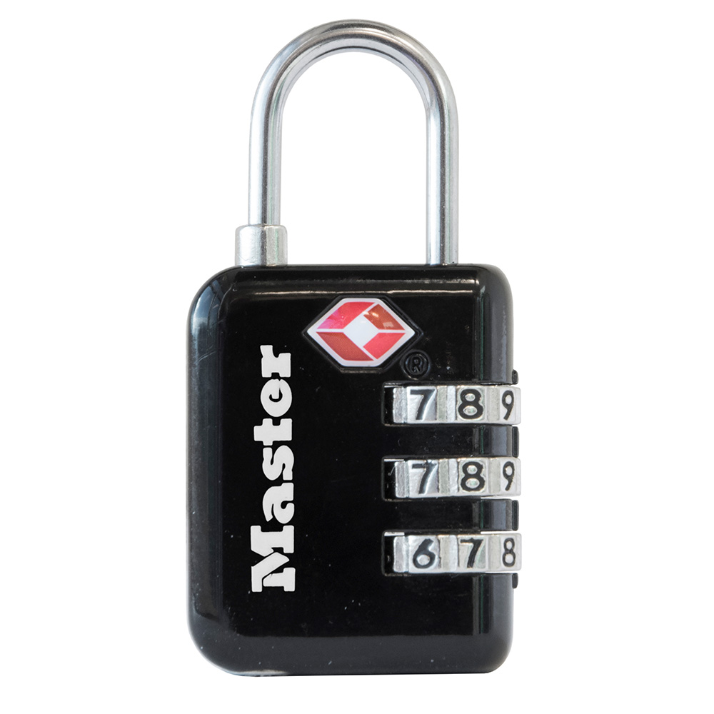 Master Lock 4697D Establece tu propia combinación de candado de equipaje  aprobado por la TSA, 1 paquete, los colores pueden variar