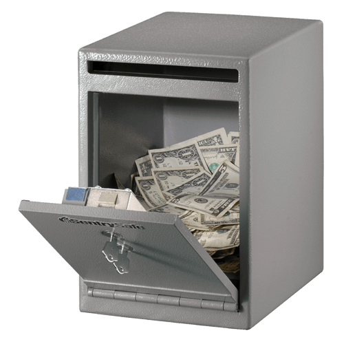 HOME MONEY SAFE WITH PASSWORD! Bills & Coins in the Safe! Protect