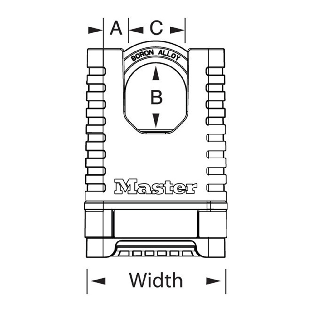 Cadenas Master Lock 647EURD noir avec code programmables 3 molettes